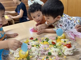 七夕の日のつどい　～給食室～